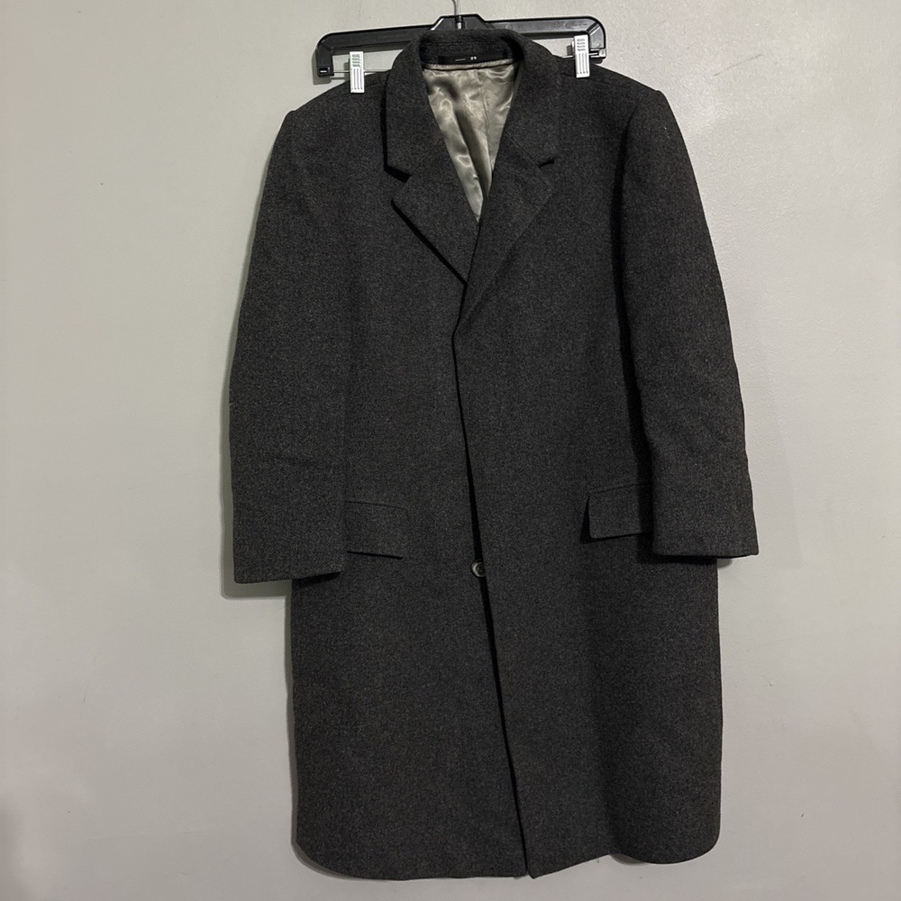 Pure New Wool-"form areu" MIT Echtem Kamerlhaar Grey Long Men's Women Read Below